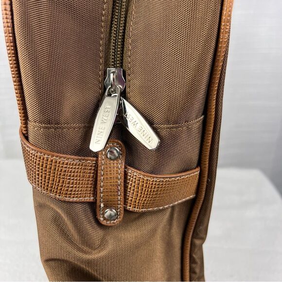 Nine West Travel Bag Brown/Bronze Carry On Overnighter Commuter - Picture 5 of 15